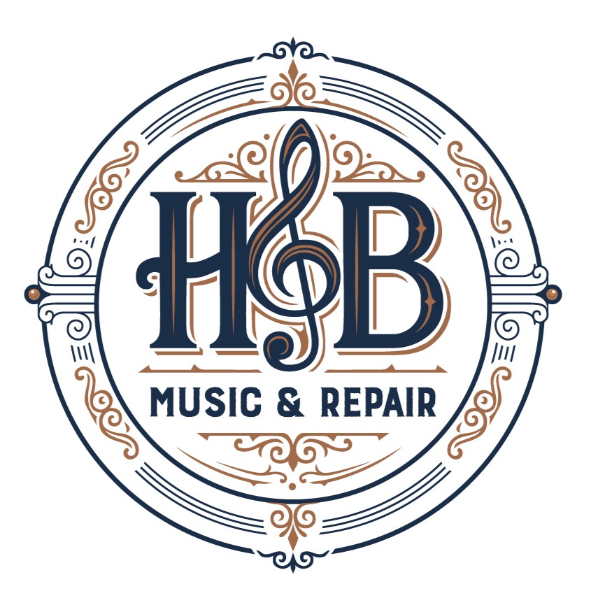 HB Music and Repair's logo.